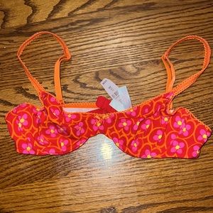 NWT Victorias Secret bra 34A orange floral retro